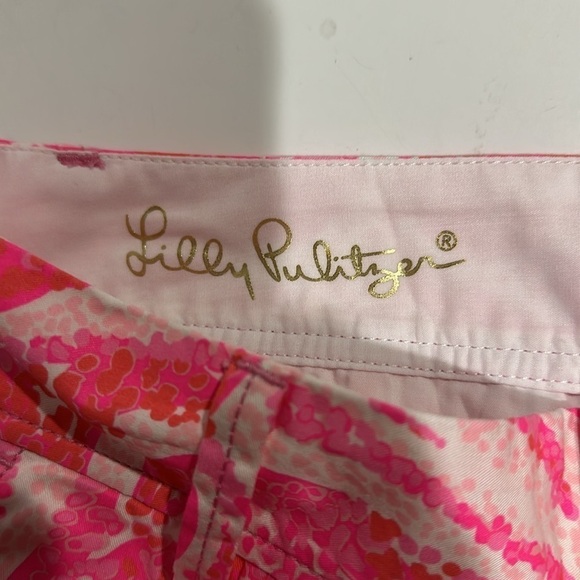 Lilly Pulitzer The Walsh Pink Paisley Shorts Size 2 - EUC - Picture 3 of 5
